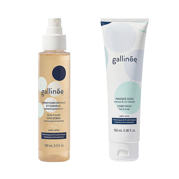 Gallinee Scalp & Hair Serum and Care Mask Bundle  Prebiotic, Postbiotic and Nourishing Hair and Scalp Treatment with Natural Ingredients, 100ml and 150ml