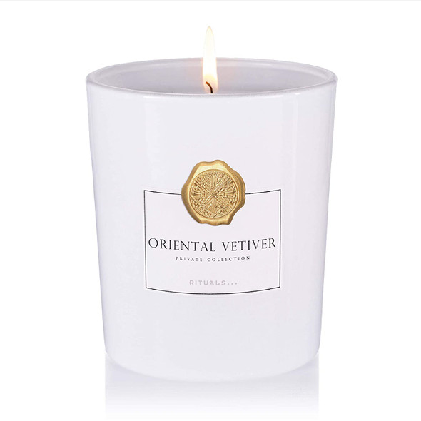 RITUALS Oriental Vetiver Luxury Home Decor Scented Candle with Cedarwood & Vetiver - 12.6 Oz