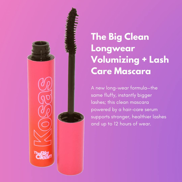 Kosas The Big Clean Longwear Volumizing + Lash Care Mascara (the same fluffy, instantly bigger lashes)