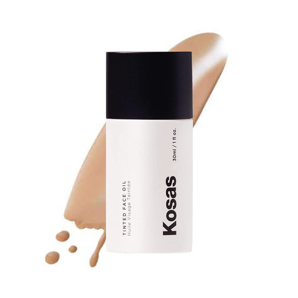 Kosas Tinted Face Oil | Nourishing, Light-Coverage Tinted Foundation, (Tone 3.5)