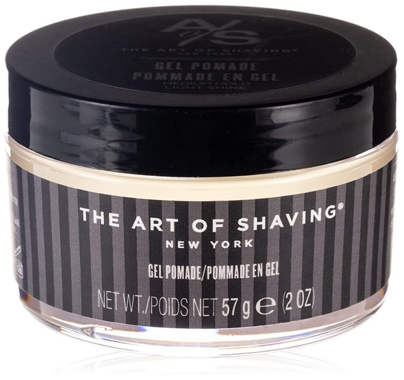 The Art of Shaving Pomade for Men - Pomade Gel for Hair Styling, Sculpts Hair with Medium Hold, Light Shine, 2 Ounce