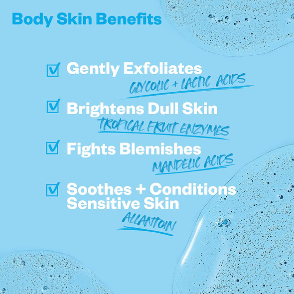 Kosas Kosasport Good Body Skin Body Wash | AHA & Enzyme Exfoliating Wash