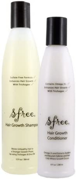Sfree Hair Growth Shampoo (12oz) & Conditioner (8oz)