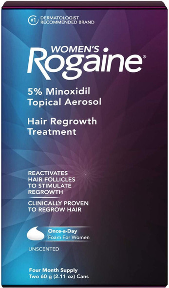 Newest Women 5% RogainMinoxidil Foam for Hair Loss and Hair Regrowth, 120 Days Supply, Worldwide Shipping