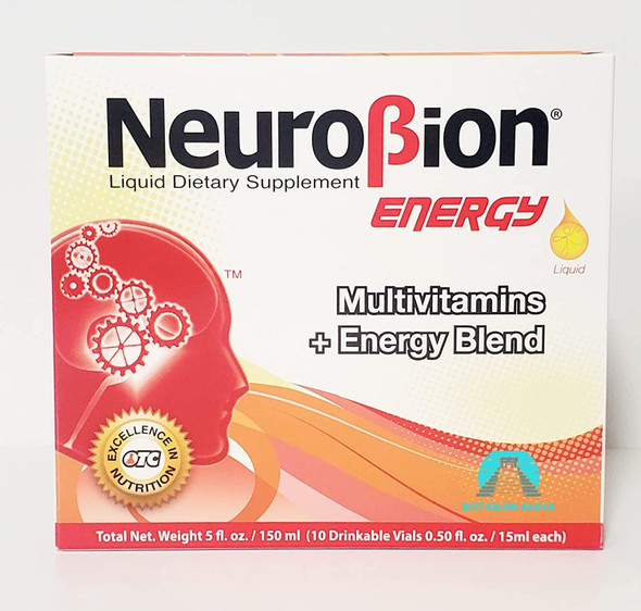 Neurobion Energy Liquid Dietary Supplement 10 vials x 150 ml