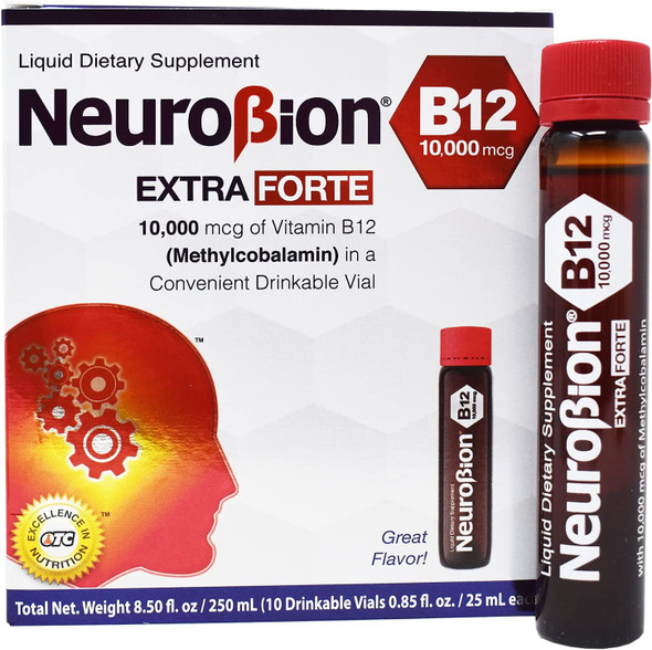 Neurobion Extra Forte B12 10,000 mcg Vials - Extreme Powerful B12 - 10 Vials per Box