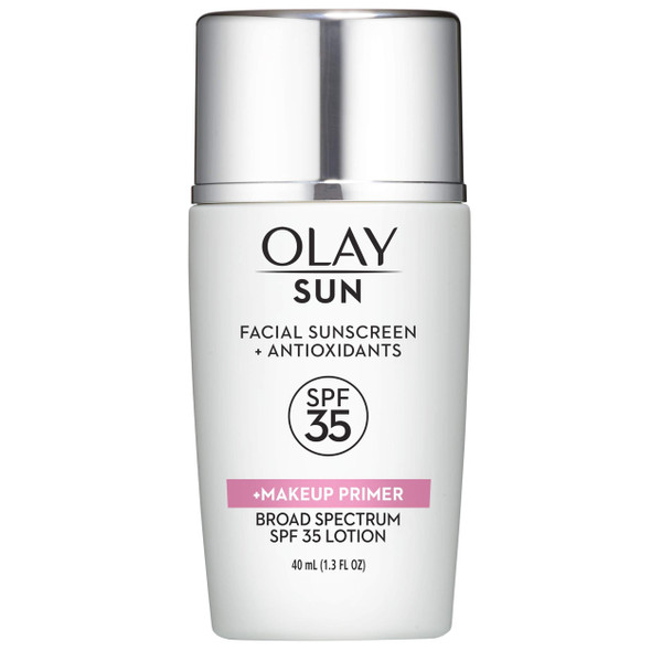 Facial Sunscreen and Antioxidants by Olay Sun, SPF 35 Face Lotion + Makeup Primer, 1.3 Fl Oz