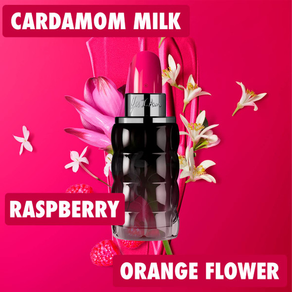 Cacharel Yes I Am Pink Eau de Parfum Spray for Women, Raspberry Accord, Orange Flower Accord & Cardamom Milk Accord Fragrance