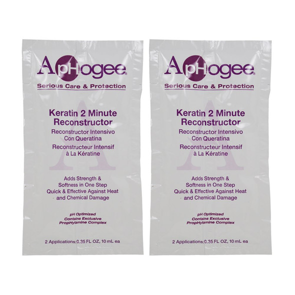 ApHogee Keratin 2 Minute Reconstructor 0.35oz (2 Applications)"Pack of 2"