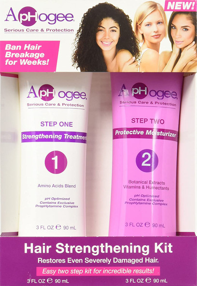 Aphogee Hair Strengthening Kit, 2 Count, 6 Fl.Oz