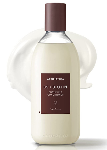 AROMATICA B5+ Biotin Fortifying Conditioner 13.53 oz / 400 ml  Intensive Nutritional Care for Weak, Thin Hair  Alleviates Hair Loss and Prompts Hair Growth - Free from Sulfate, Silicone, and Paraben