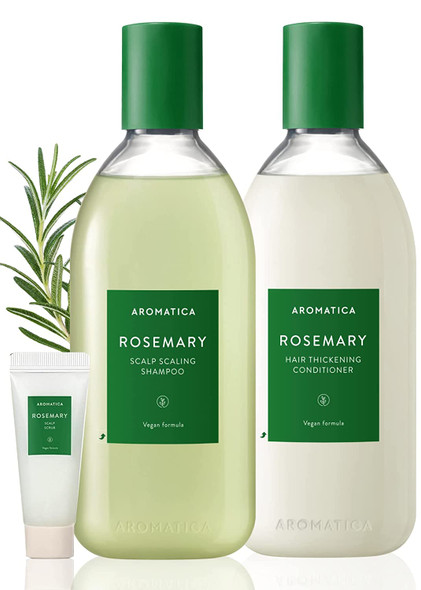 AROMATICA Rosemary Scalp Scaling Shampoo and Conditioner Set 13.53 fl. oz. each