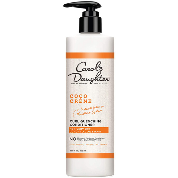 Carols Daughter Coco Creme Curl Quenching Conditioner for Very Dry Hair, with Coconut Oil, Paraben Free Hair Conditioner for Curly Hair, 12 oz