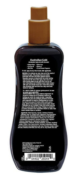 Australian Gold Accelerator Spray Gel With Bronzer 8 Ounce (237ml) (Pack of 2)