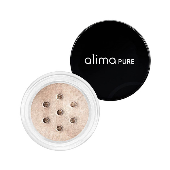 Alima Pure Loose Mineral Eyeshadow, Light Eyeshadow, Mineral Makeup, Womens Eye Makeup, Matte Eye Shadow, Natural Eyeshadow, Vegan Eyeshadow Makeup with Single Eyeshadow Case (Champagne) .07 oz/ 2g