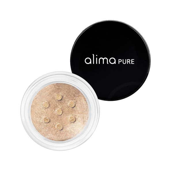 Alima Pure Loose Mineral Eyeshadow, Gold Eyeshadow, Mineral Makeup, Womens Eye Makeup, Matte Eye Shadow, Natural Eyeshadow, Vegan Eyeshadow Makeup with Single Eyeshadow Case (Leone) .07 oz/ 2g