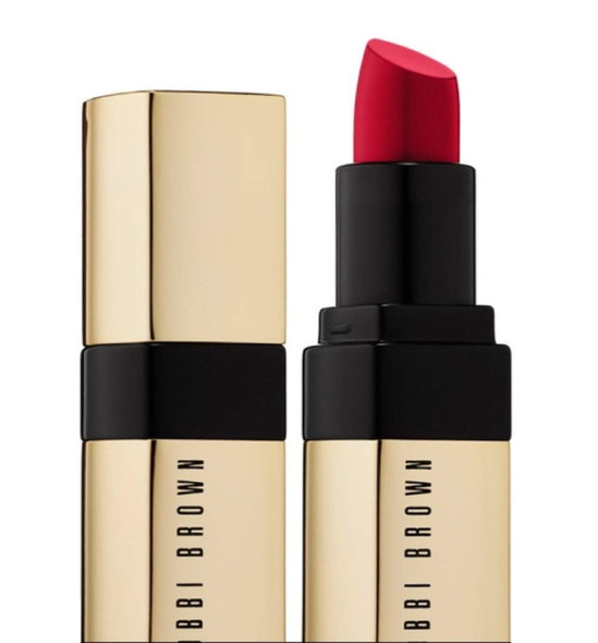 Bobbi Brown Luxe Lip Color Lipstick, Deluxe Travel Size 0.08 oz. / 2.5 g  (Imperial Red)