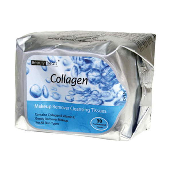 Collagen, Makeup Remover Cleansing Tissues(1 Pack = 30 Tissues)