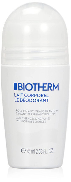 Biotherm Le Deodorant By Lait Corporel Roll-on Antiperspirant, 2.53 Ounce