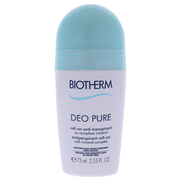 Deo Pure Antiperspirant Roll-On by Biotherm for Unisex - 2.53 oz Deodorant Roll-On