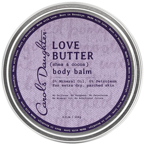 Carols Daughter Nourishing Love Butter Body Balm with Shea Butter and Cocoa Butter for Extra Dry Parched Skin and No Parabens, 4 oz