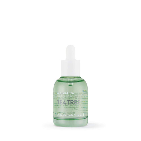 AROMATICA Tea Tree Green Oil 1.01oz / 30ml, Vegan | Suitable for Oily, Acne-Prone Skin