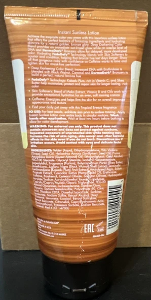 Australian Gold Instant Sunless Tanning Lotion, 6 Ounce | Rich Bronze Color with Fade Defy Technology | Energizes & Softens Skin | New Packaging Same Formula