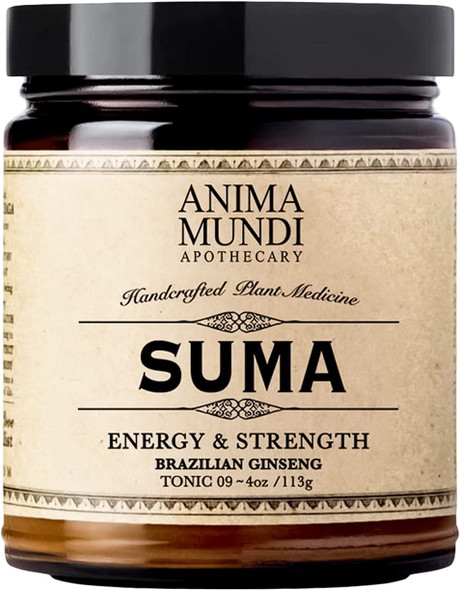 Anima Mundi Suma Brazilian Ginseng Root Powder - Superfood Energy Support Powder - Energizing Herbal Supplement Powder - Add to Smoothies, Tea, Coffee & More (4oz / 113g)