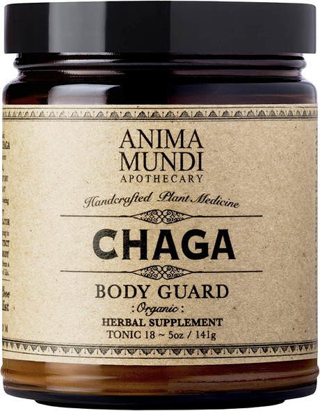 Anima Mundi Chaga Mushroom Powder - Organic Chaga Mushroom Powder - Immune System Support Supplement with Organic Chaga Extract Powder - Great for Tea, Coffee and More - Anima Mundi Supplements (5oz)