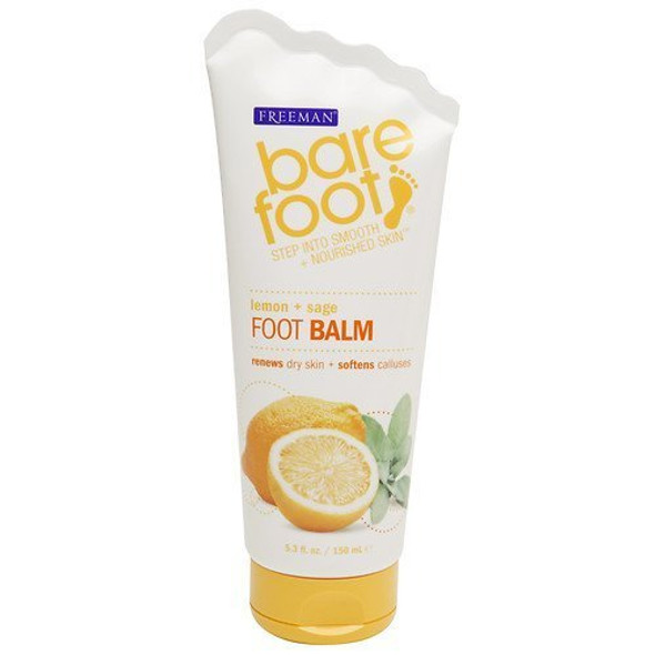 Freeman Bare Foot Revitalizing Foot Balm, Lemon and Sage, 5.3 Ounce