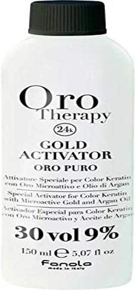Fanola 30 Vol 9% Oro Therapy 24k Gold Activator, 150 ml