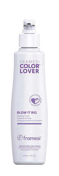 Framesi Volumizing Treatment | Color Lover Blow It Big Blow Dry Cream - Volumizing Hair Cream with Heat Protectant