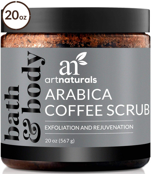 artnaturals Natural Arabica Coffee Scrub- Body - Exfoliating and Rejuvenating Body Rub - For Skin care, Stretch Marks, Acne and Cellulite - 20 oz