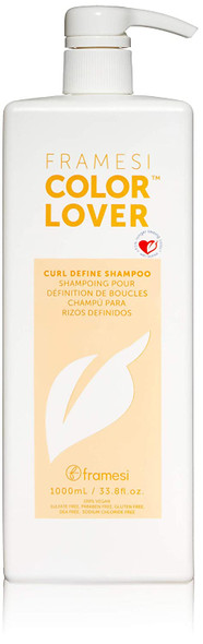Framesi Color Lover Curl Define Shampoo, Shampoo for Curly Hair with Quinoa and Aloe Vera, Color Treated Hair