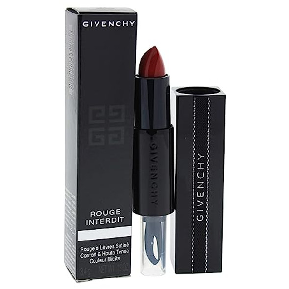 Givenchy Rouge Interdit Satin Lipstick for Women, 11 Orange Undergrond, 0.12 Ounce