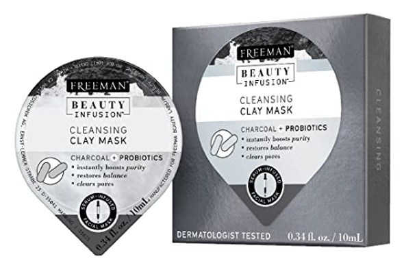 Freeman Beauty Infusion Mask Cleansing Clay Pack (6 Pieces) Display