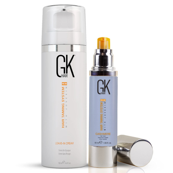 Global Keratin GKhair Cashmere Hair Smoothing Cream (50ml/ 1.69 fl. oz) | Leave in Conditioner Cream 130ml For Detangling Smoothing Strengthening