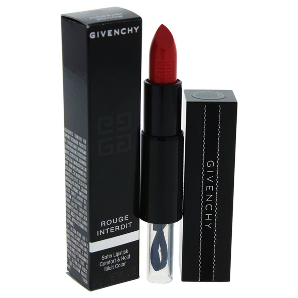 Givenchy Rouge Interdit Satin Lipstick for Women, 16 Wanted Coral, 0.12 Ounce