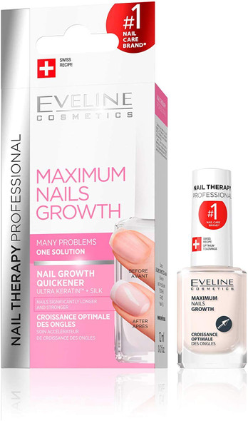 Eveline Nail Therapy Nail Conditioner 8w1 Sensitive Intensive Nail Hardener  12 ml