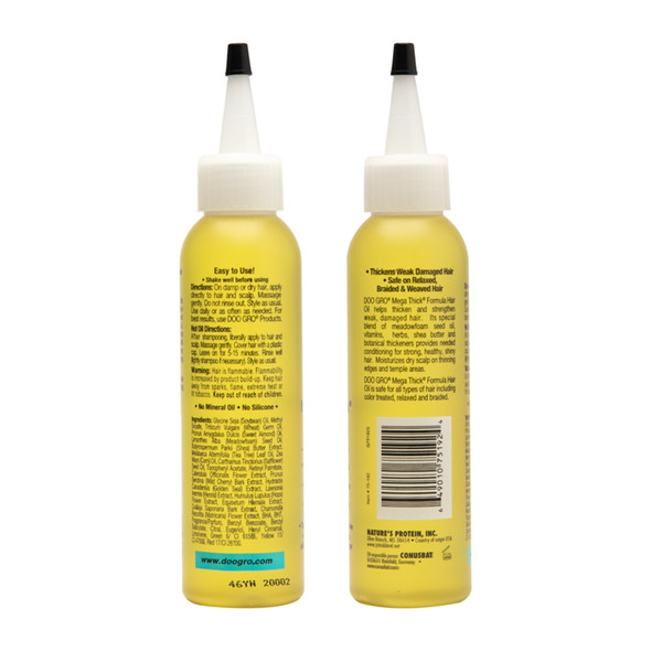 Doo Gro Mega Thick Growth Oil Tames Frizzies 125 ml by Doo Gro
