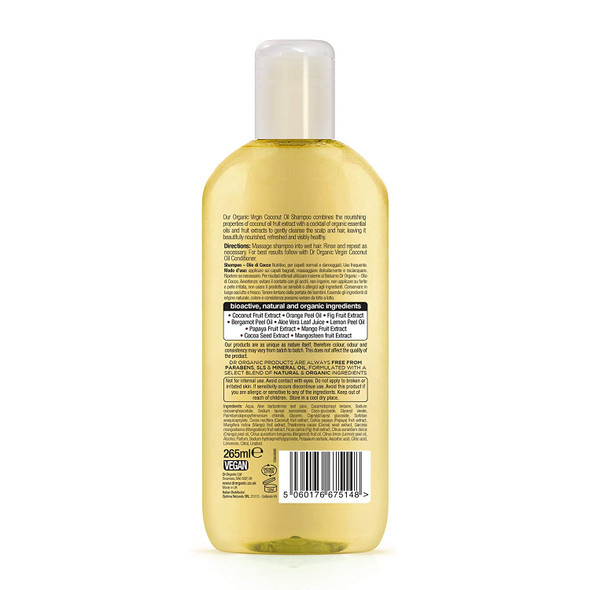 Organic Doctor Organic Virgin Coconut Oil Shampoo, 9 fl.oz.