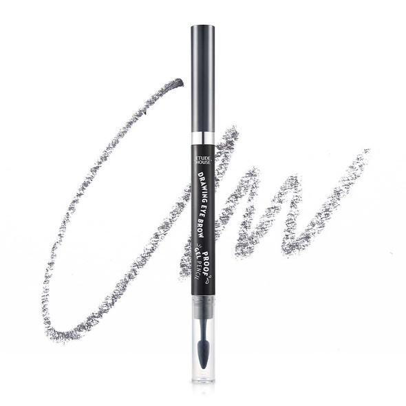 ETUDE Drawing Eye Brow Proof Gel Pencil (#06 Dark Grey) 21AD | Waterproof Eyebrow Pencil | Natural Eyebrows Last For a Long Time | K-beauty makeup