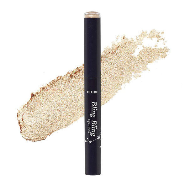 ETUDE Bling Bling Eye Stick (#9 Golden Tail Star) 21AD | Long-Lasting Eye Shadow Stick with Blinding Glow and Soft Creamy Texture for Shining Eyes