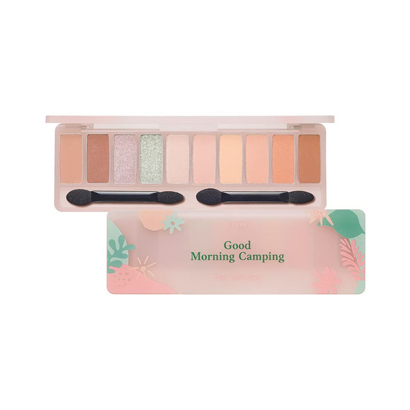 ETUDE HOUSE Play Color Eyes #Good Morning Camping | Vivid 10 Color Eye Shadow Palette with Soft Texture and Fresh Summer Shades for a Lovely Makeup | Kbeauty