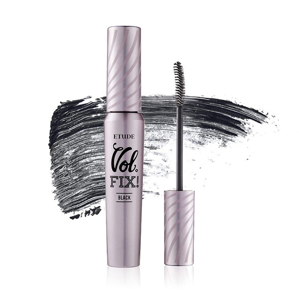 ETUDE Lash Perm Volume Fix Mascara #Black (21AD) | Volume & Curling Mascara that Lasts for Long Hours and Makes them Voluminous