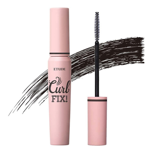 ETUDE Curl Fix Mascara #1 Black New | A curl fix mascara that keeps fine eyelashes powerfully curled up for 24 hours by ETUDE's own Curl 24H Technology