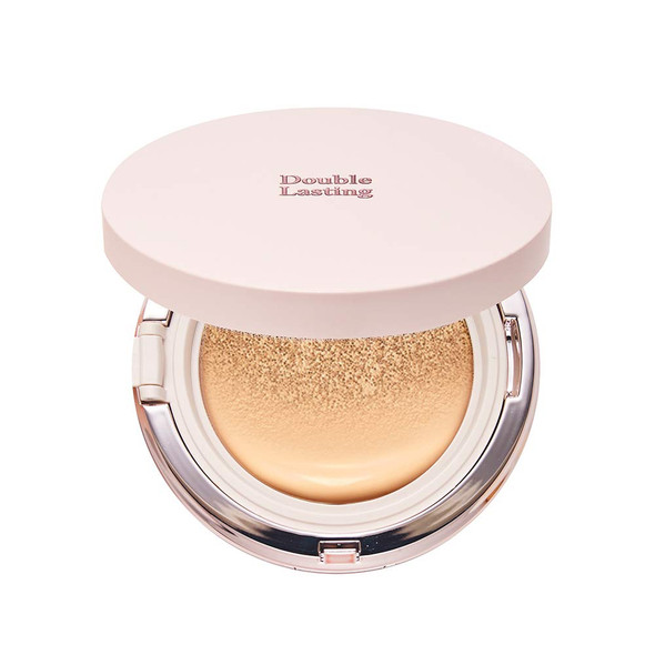 ETUDE HOUSE Double Lasting Cushion Glow (23N1 Sand) (21AD) | 24-Hours Lasting Cushion with a Radiant Natural Finish