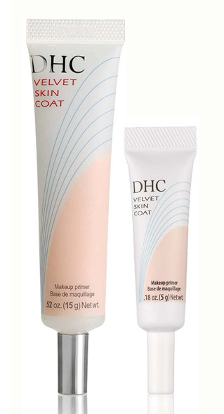 DHC Velvet Skin Coat and Velvet Skin Coat Travel Size 0.52 oz. Net wt. and 0.18 Net wt.