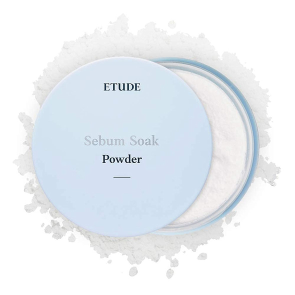 ETUDE Sebum Soak Powder 5g (21AD) | Makeup Powder for Oily Face with Sebum Control, Soft Skin Effect and Matte Finish | Flawless Long-Lasting Make up | Kbeauty