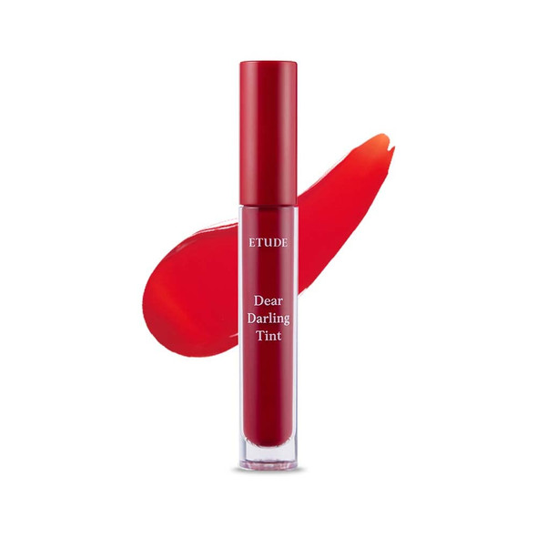ETUDE Dear Darling Water Gel Tint (#RD303 Chilly Red)(21AD) | Long-lasting Effect up with Fruity, Juicy, Moist, and Vivid coloring
